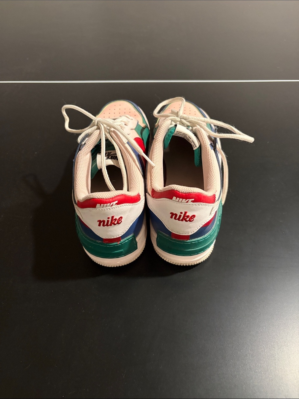 Nike Women's Multicolor Low-Top Athletic Sneakers - Pastel Pink, Blue & Green - Picture 3 of 4